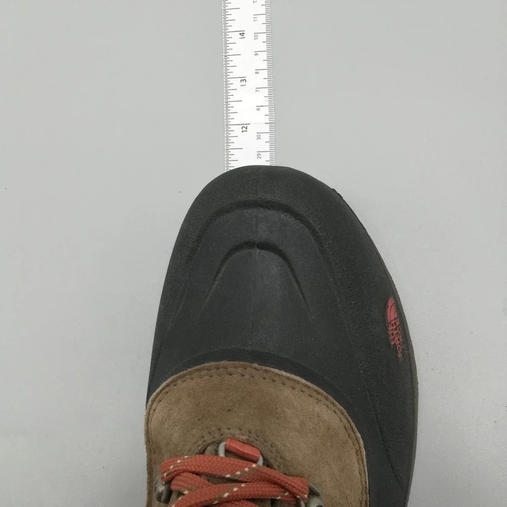 The North Face Boots Youth Boys Chilkat II‎ Snow Waterproof Tan Suede Orange 7